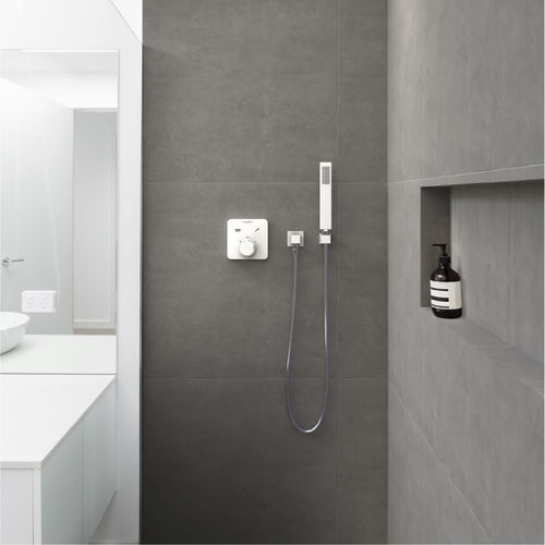 Shower mixer tap - Harmonie : 111515 - Grandsire Paris - wall-mounted / thermostatic / brass