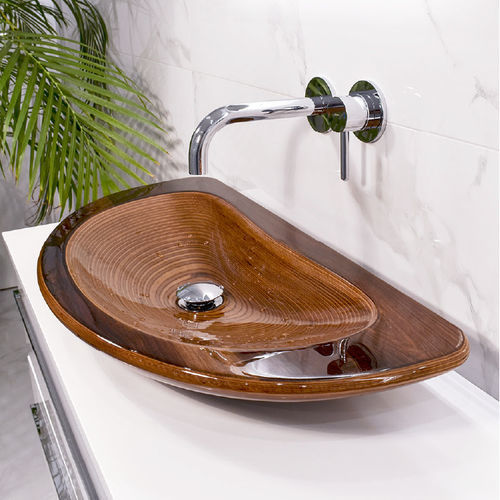 Countertop washbasin - PACA : 137101 - Grandsire Paris - wooden / D-shape / without hole
