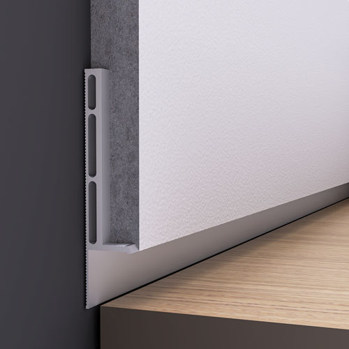 Aluminium fastening profile - 45 ASR - DHER - for baseboard