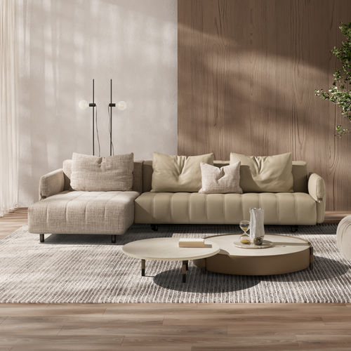 Modular sofa - Nathan - SARTORIS by MAXDIVANI - corner / bed / contemporary