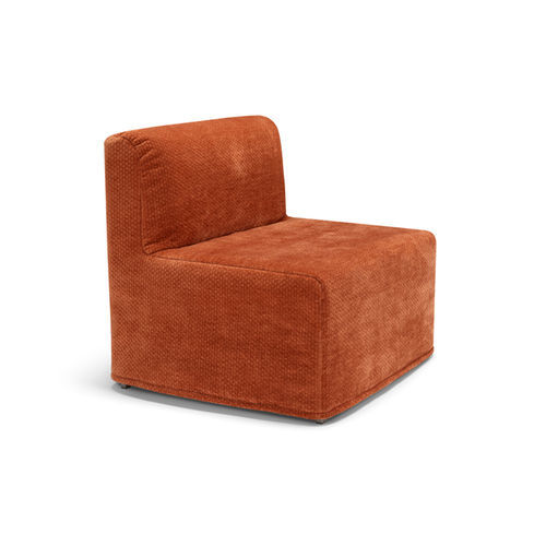Contemporary fireside chair - Alice - SARTORIS by MAXDIVANI - fabric / with removable cover / bed
