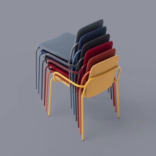 Contemporary chair - GOTLAND - TM Leader Contract - indoor / metal / fabric