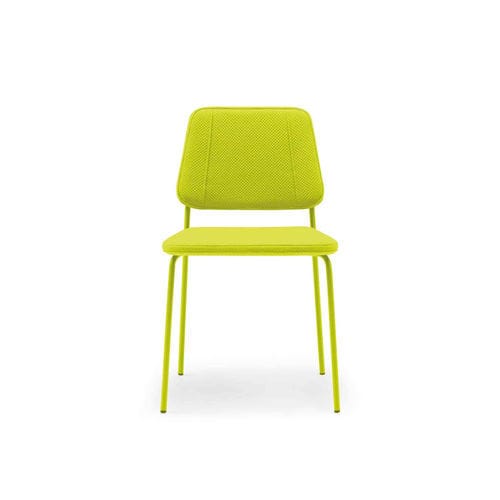 Contemporary chair - JADE - TM Leader Contract - indoor / metal / fabric