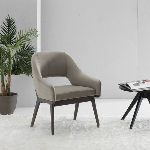 Contemporary armchair - OSLO - TM Leader Contract - fabric / wood / green