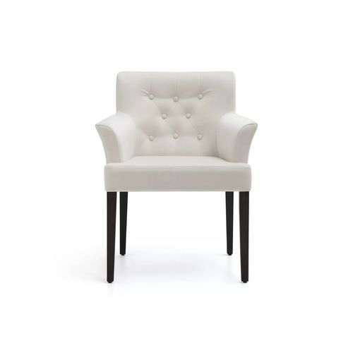 Contemporary armchair - BORIS - TM Leader Contract - fabric / solid wood / upholstered