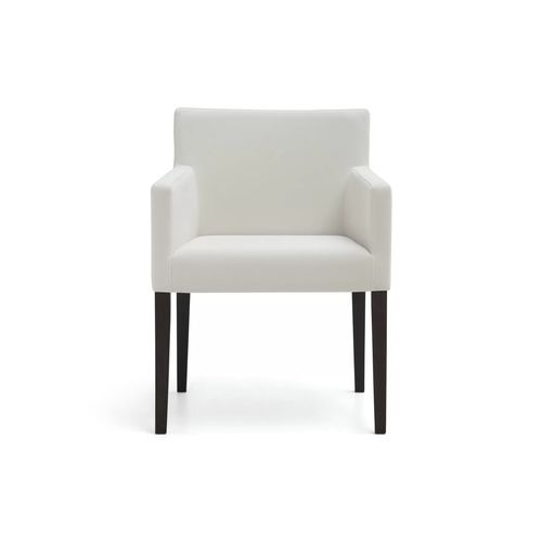 Contemporary armchair - NISBA - TM Leader Contract - fabric / wooden / upholstered