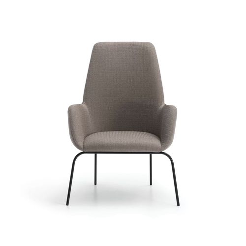 Contemporary armchair - BOSCO - TM Leader Contract - rubber / metal / rubber