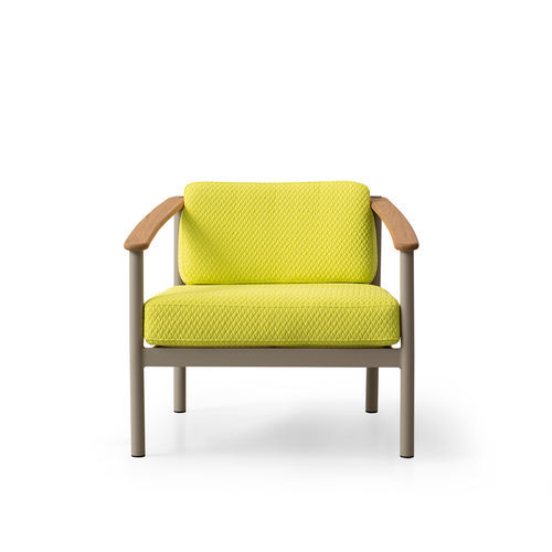 Outdoor lounge chair - SAGITARIUS - TM Leader Contract - contemporary / fabric / aluminum