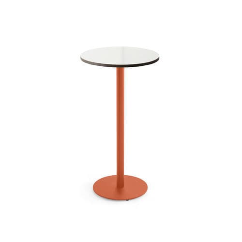 Contemporary bistro table - NASCA - TM Leader Contract - metal / metal base / round