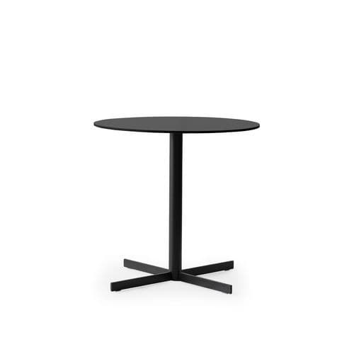 Contemporary bistro table - LEXA - TM Leader Contract - metal / metal base / round