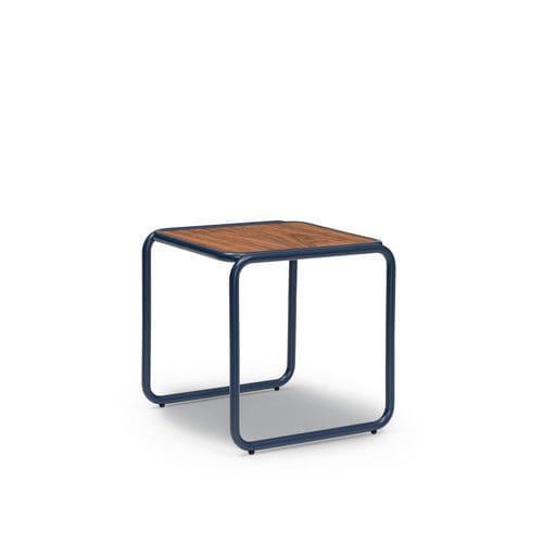 Outdoor side table - VERAO - TM Leader Contract - minimal / wooden / lacquered aluminum base