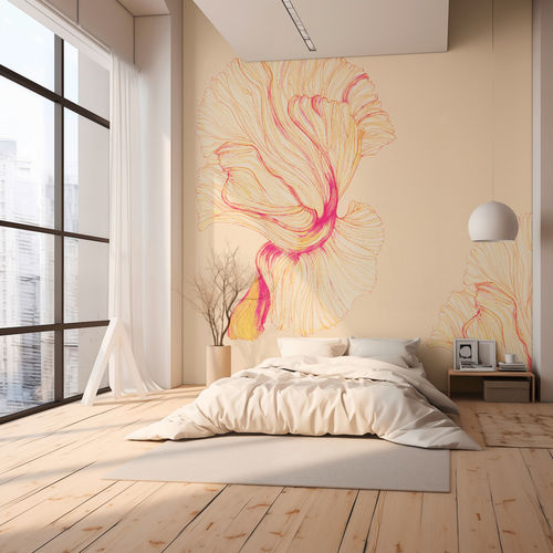 Contemporary wallpaper - Flower Clouds - SPAGHETTIWALL - cellulose fiber / nonwoven fabric / floral