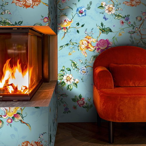 Contemporary wallpaper - Renaissance - SPAGHETTIWALL - cellulose fiber / nonwoven fabric / floral