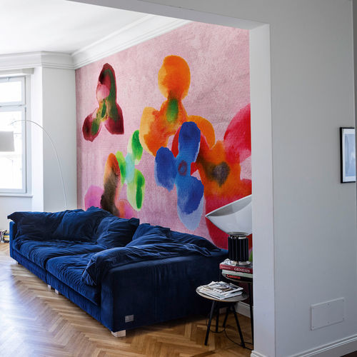 Contemporary wallpaper - Floating - SPAGHETTIWALL - cellulose fiber / nonwoven fabric / floral