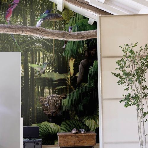 Contemporary wallpaper - Jungle - SPAGHETTIWALL - cellulose fiber / nonwoven fabric / nature pattern