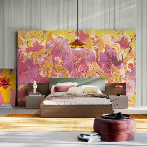Contemporary wallpaper - Bloom Vibration - SPAGHETTIWALL - cellulose fiber / nonwoven fabric / floral
