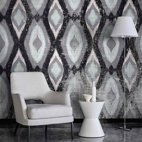 Contemporary wallpaper - Peacocks - SPAGHETTIWALL - cellulose fiber / nonwoven fabric / patterned
