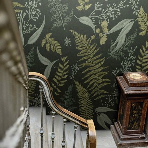 Contemporary wallpaper - Herbal - SPAGHETTIWALL - cellulose fiber / nonwoven fabric / floral