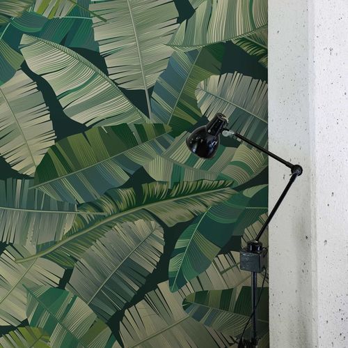 Contemporary wallpaper - Think it Green - SPAGHETTIWALL - nonwoven fabric / floral / green
