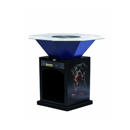 Wood-burning fire pit - Gaston 1200 - FBC-TONTON GLOUTON - charcoal / steel / enameled metal