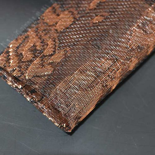 Stainless steel woven wire fabric - QKTH-10 - HEBEI JOINWIN ARCHITECTURAL DESIGN CO.,LTD - bronze / copper / for interior