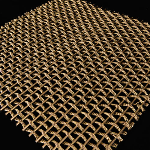 Stainless steel woven wire fabric - QKWWD-09 - HEBEI JOINWIN ARCHITECTURAL DESIGN CO.,LTD - copper / ceiling / for interior