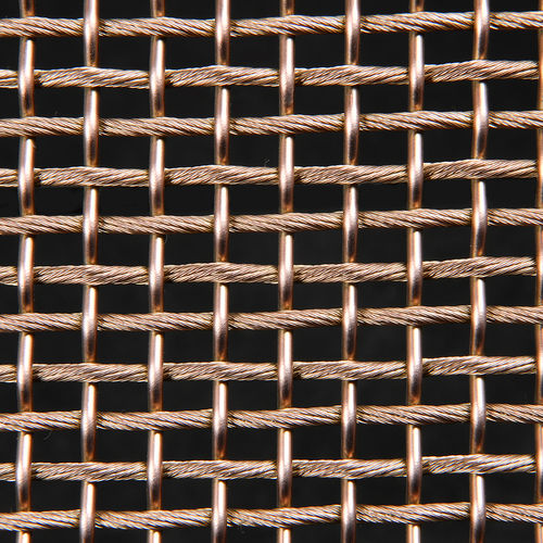 Brass woven wire fabric - QKWWD-09 - HEBEI JOINWIN ARCHITECTURAL DESIGN CO.,LTD - copper / ceiling / for interior