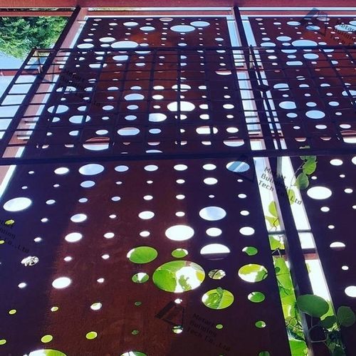 Laser-cut decorative panel - METART-LC series - Metart Building Tech Co.,Ltd - for fencing / for facade / for partition wall