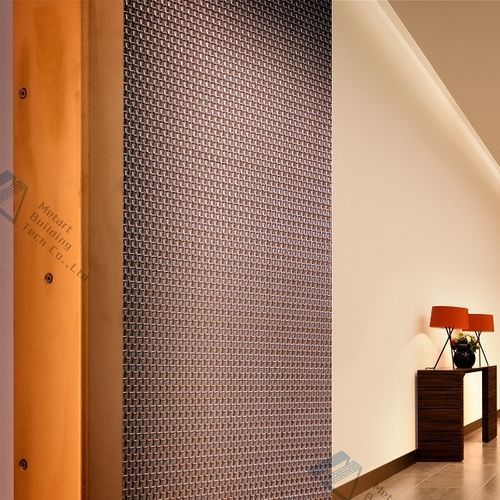 Stainless steel wire mesh - METART-WW01B - Metart Building Tech Co.,Ltd - brass / for door / for wall