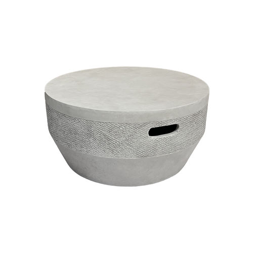 Contemporary coffee table - RT-0003 - Guangdong Ronglin New Material technology .Co.,Ltd - concrete / concrete base / round