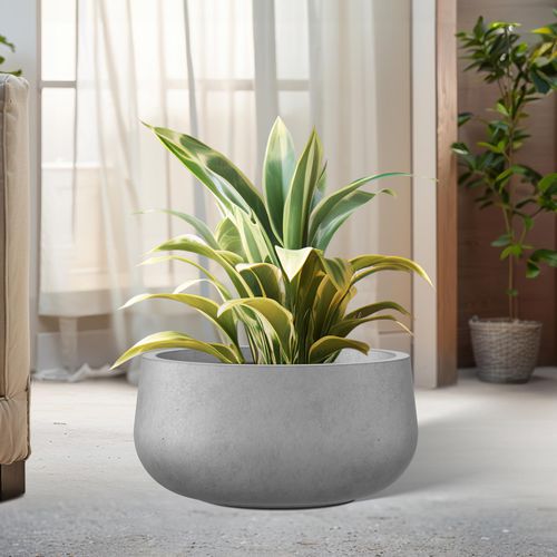 Fiberglass planter - RC-1003 - Guangdong Ronglin New Material technology .Co.,Ltd - concrete / round / custom