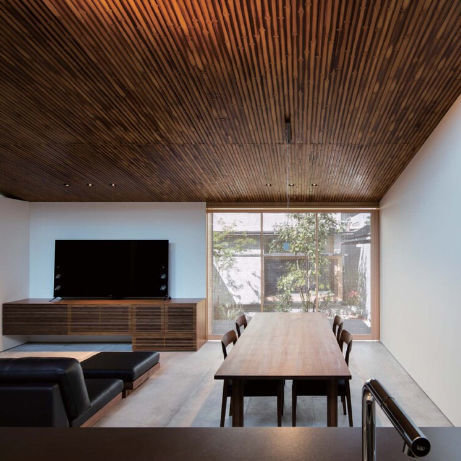 Bamboo ceiling - B Series - TAKEROKU Co.,Ltd - strip / for dining rooms / for living rooms
