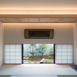 Bamboo suspended ceiling - B Series - TAKEROKU Co.,Ltd - strip / decorative / beige