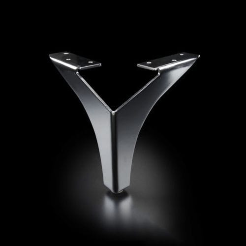 Iron furniture leg - AC064 - ZHUOKAI TECHNOLOGY - silver-colored / white / golden