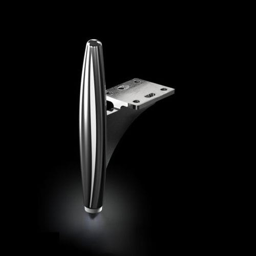 Aluminum furniture leg - CP097 - ZHUOKAI TECHNOLOGY - silver-colored / white / golden