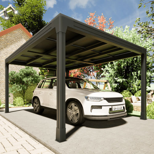 Parking lot carport - Produtia - precast / solar / custom-made