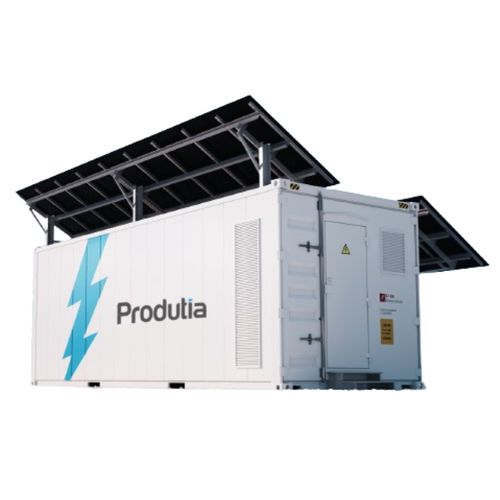 Restoration cold room - Produtia - for shop / integrated lighting / with photovoltaic panel