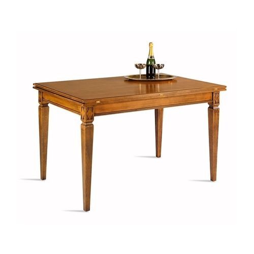 Directoire style dining table - 3374 VILLA BORGHESE - Bordini arredamenti - wood veneer / beech base / rectangular