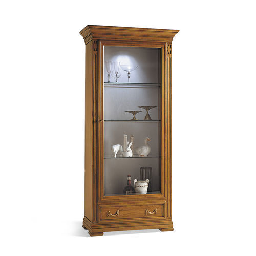 Directoire style display case - 7372 Villa Borghese - Bordini arredamenti - cherrywood / wood veneer / illuminated