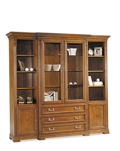 Directoire style display cabinet - 7385 VILLA BORGHESE - Bordini arredamenti - self-supporting / cherrywood / glass
