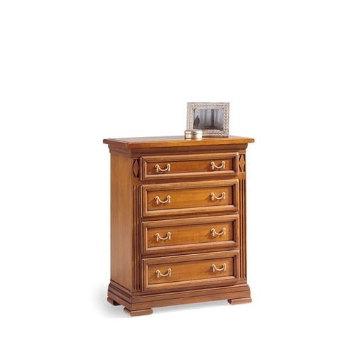 Directoire style chest of drawers - 5370 Villa Borghese - Bordini arredamenti - wood veneer / cherrywood / with drawer