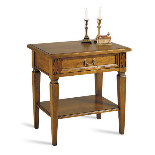 Directoire style side table - 5374 Villa Borghese - Bordini arredamenti - wood veneer / cherrywood / beech base