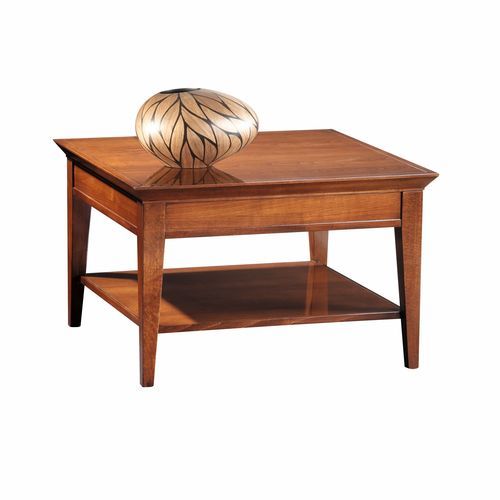 Traditional coffee table - 3407 Sophia - Bordini arredamenti - wood veneer / cherrywood / beech base