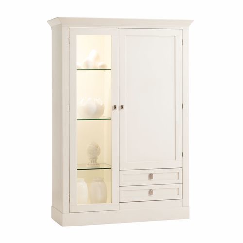 Traditional display cabinet - 7410 Sophia - Bordini arredamenti - self-supporting / cherrywood / glass