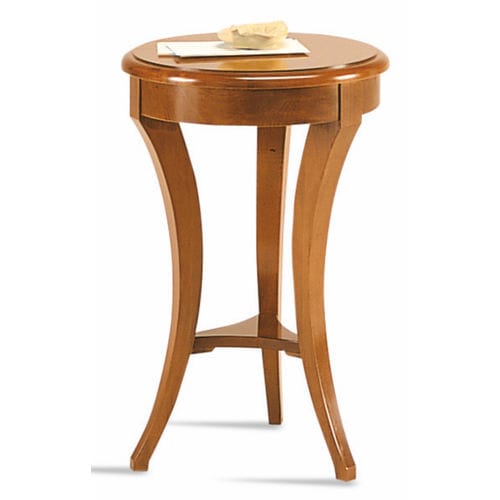 Traditional pedestal table - H3626 Frieda - Bordini arredamenti - cherrywood / wooden base / round