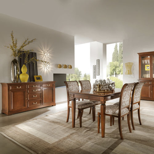 Directoire style sideboard - 7370 VILLA BORGHESE - Bordini arredamenti - wood veneer / cherrywood / with drawers