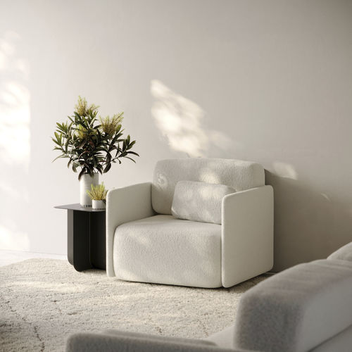 Contemporary armchair - Pummba I  - Nubba Spaces SL - Pummba - fabric / with removable cover / made from recycled materials