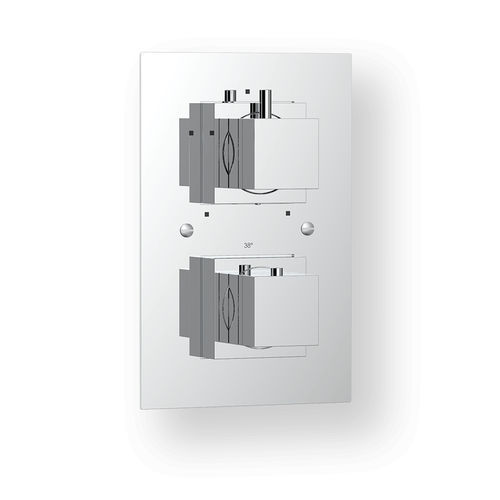 Double-handle shower mixer tap - GTQ - AQUAFORM - built-in / wall-mounted / thermostatic