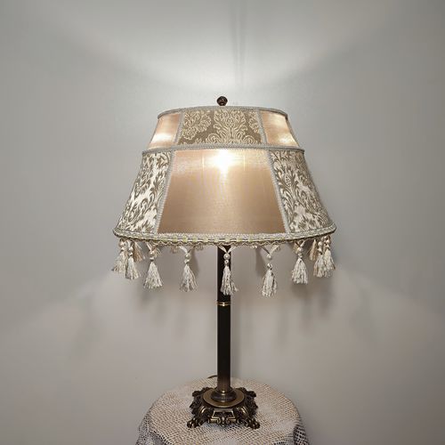 Table lamp - Baltimore 03 - DelightLamps - brass / bronze / fabric