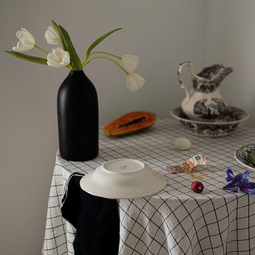 Linen tablecloth - CHECKERED - dELENZO LINEN FROM EUROPE S.L - for hotel / for restaurant